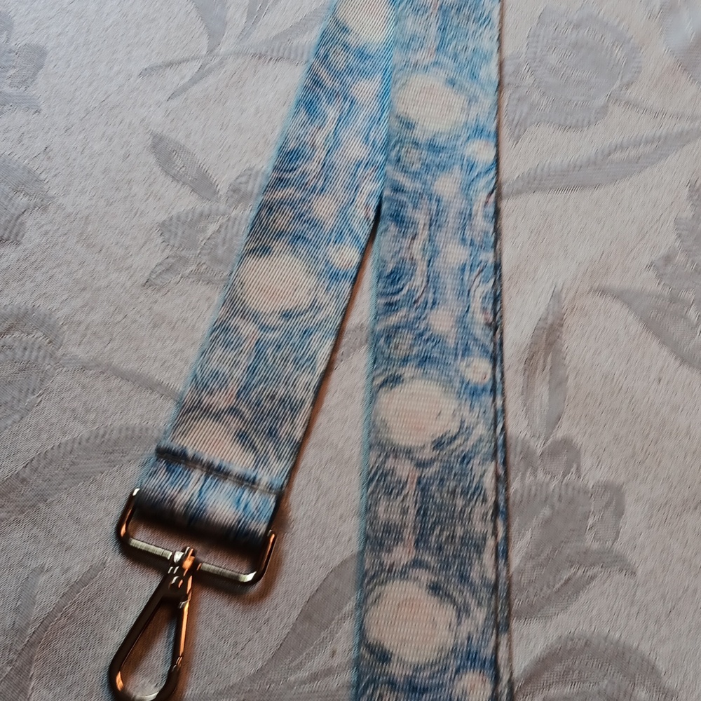 Starry Night Impressionist  Adjustable Shoulder Strap ■ Gold-Toned Hardware